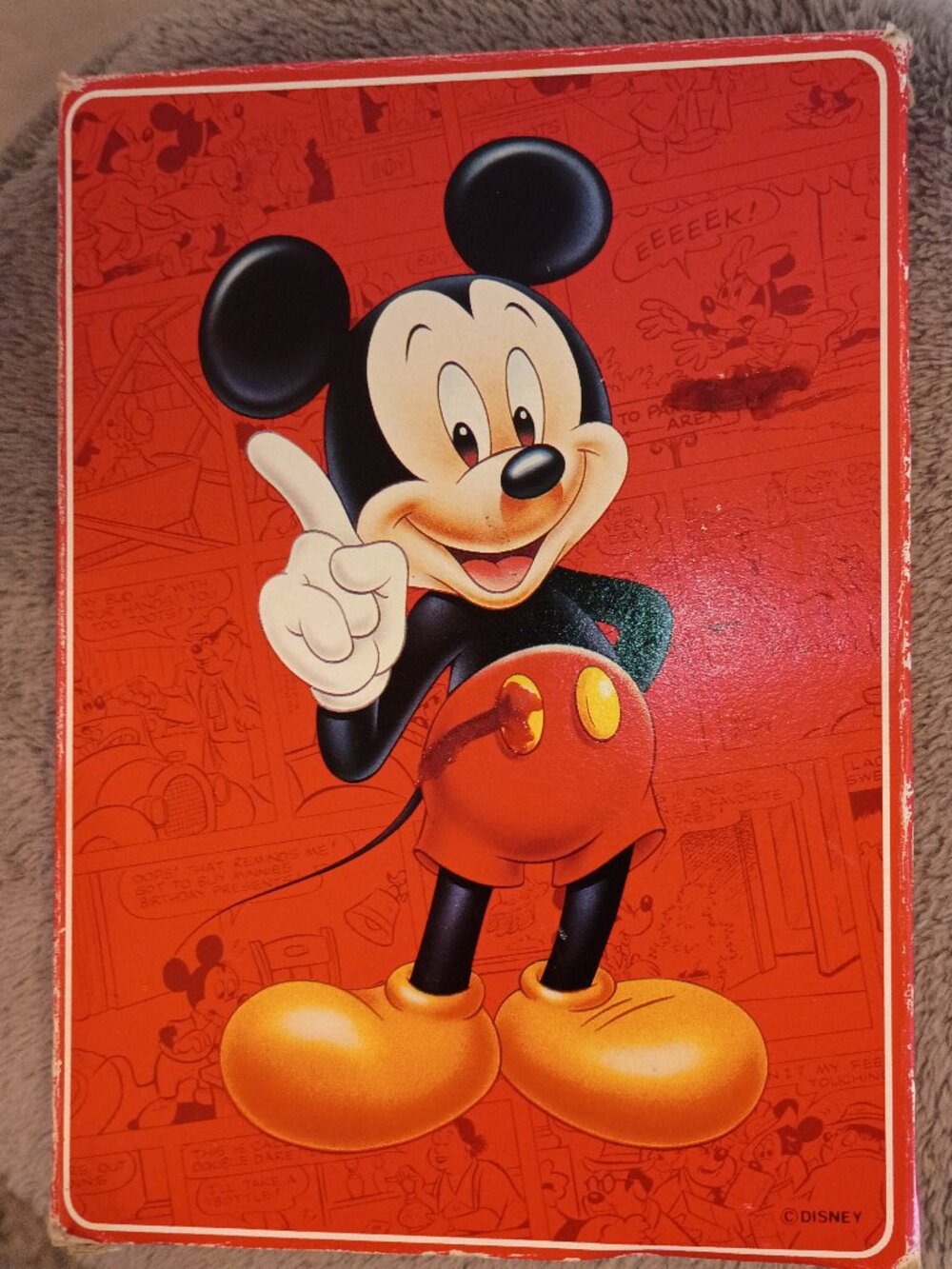 Vintage Disney Mickey Mouse Jumbo Playing Cards